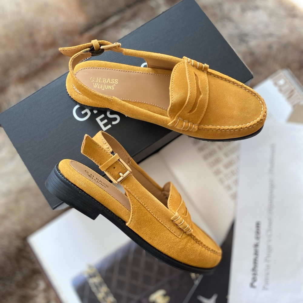 Anthropologie X G.H. Bass Whitney Slingback Loafers